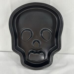 Halloween Skull Face Shaped Non Stick Backing Cake Mold Pan